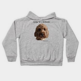 Cockapoo Dog Sister Kids Hoodie